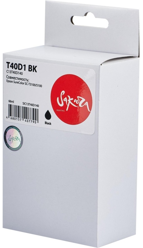 Картридж струйный Sakura SAC13T40D140 для Epson SureColor ,черный,66 мл