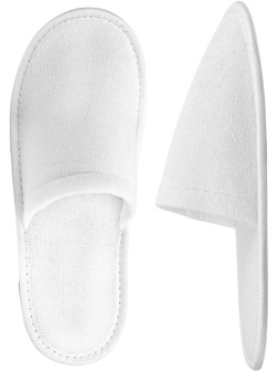 Тапочки одноразовые СтандМахраСпанб,закр.мыс,иск.махр180гр/м,ЭВА3мм