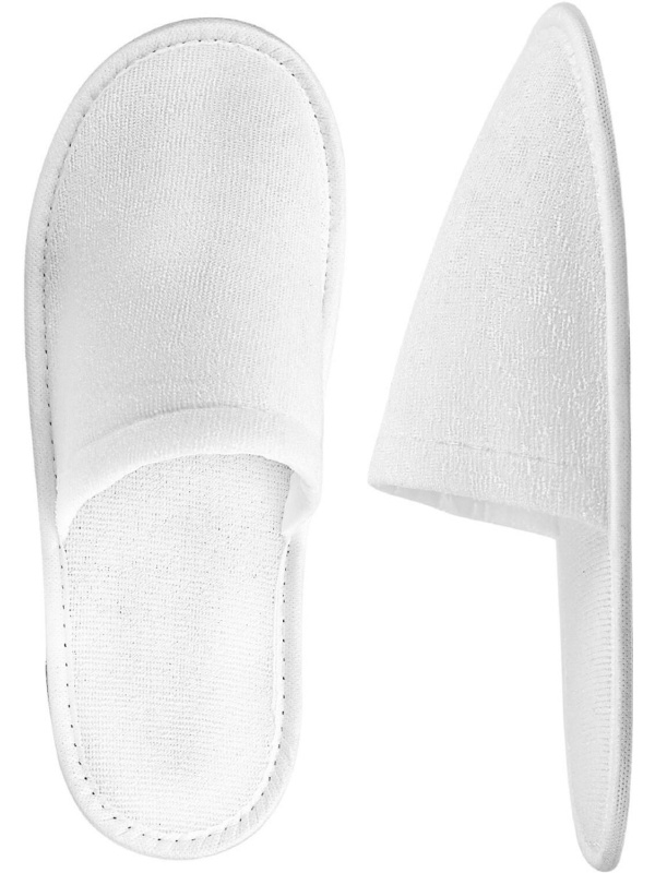 Тапочки одноразовые СтандМахраСпанб,закр.мыс,иск.махр180гр/м,ЭВА3мм