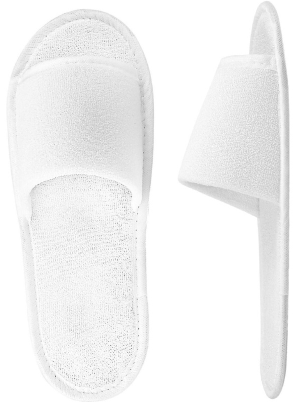 Тапочки одноразовые СтандартМахра,отк.мыс,махр180г/кв2,Эва 3мм