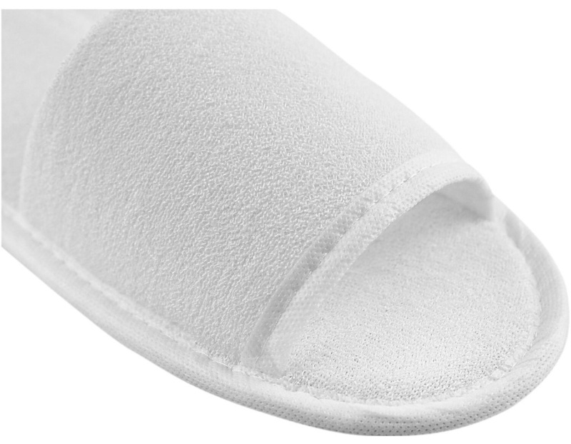 Тапочки одноразовые СтандартМахра,отк.мыс,махр180г/кв2,Эва 3мм