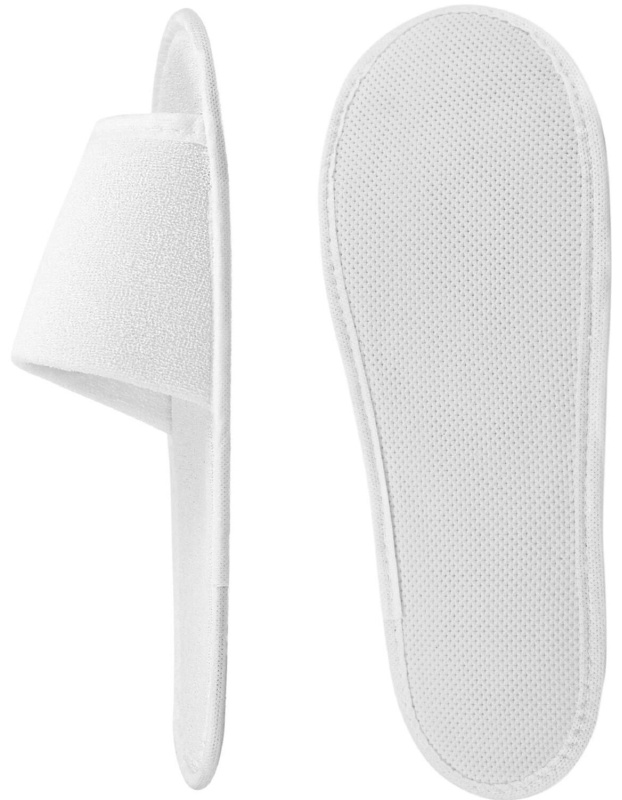 Тапочки одноразовые СтандартМахра,отк.мыс,махр180г/кв2,Эва 3мм