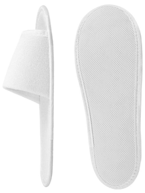 Тапочки одноразовые СтандартМахра,отк.мыс,махр180г/кв2,Эва 3мм