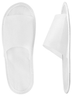 Тапочки одноразовые спанбонд, отк.мыс, Эва 3мм