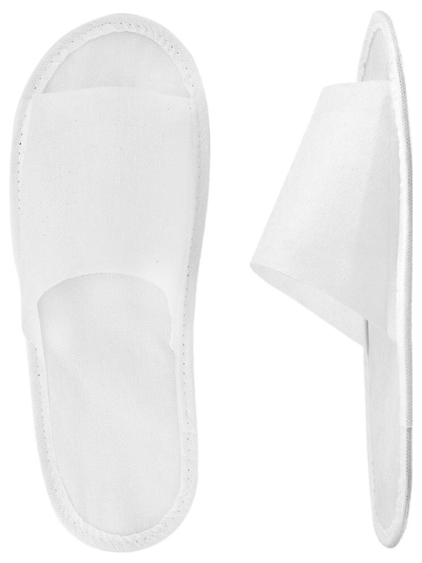 Тапочки одноразовые спанбонд, отк.мыс, Эва 3мм