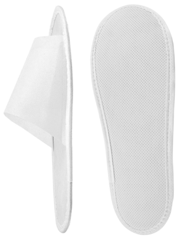 Тапочки одноразовые спанбонд, отк.мыс, Эва 3мм