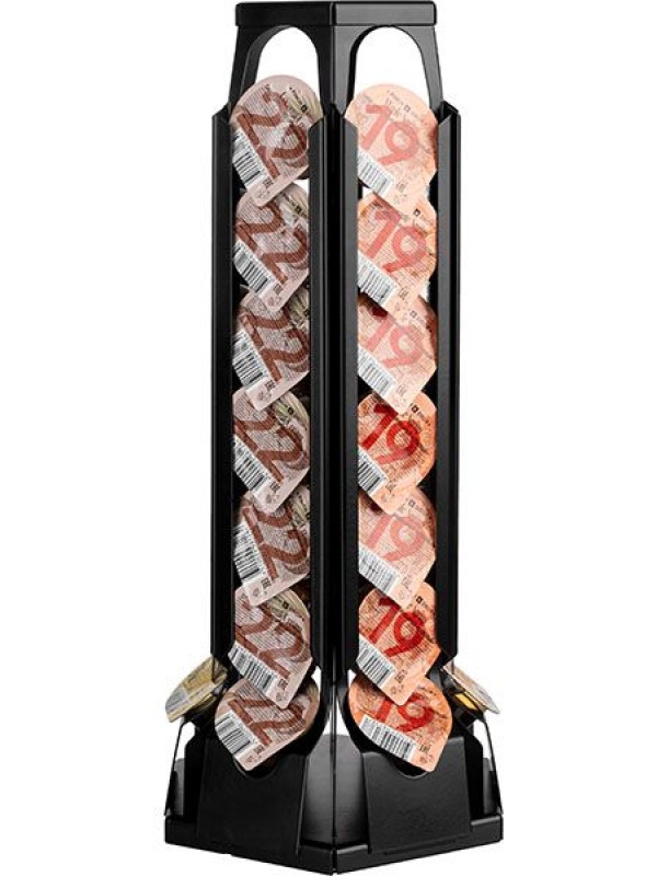 Диспенсер для капсул;металл;,H=36,L=15,B=17см;черный