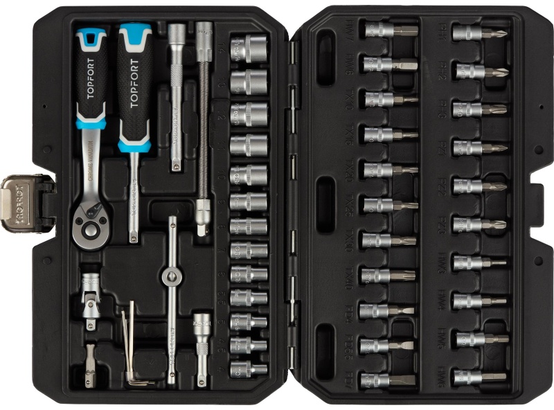 Набор инструмента TOPFORT 46 предметов 1/4