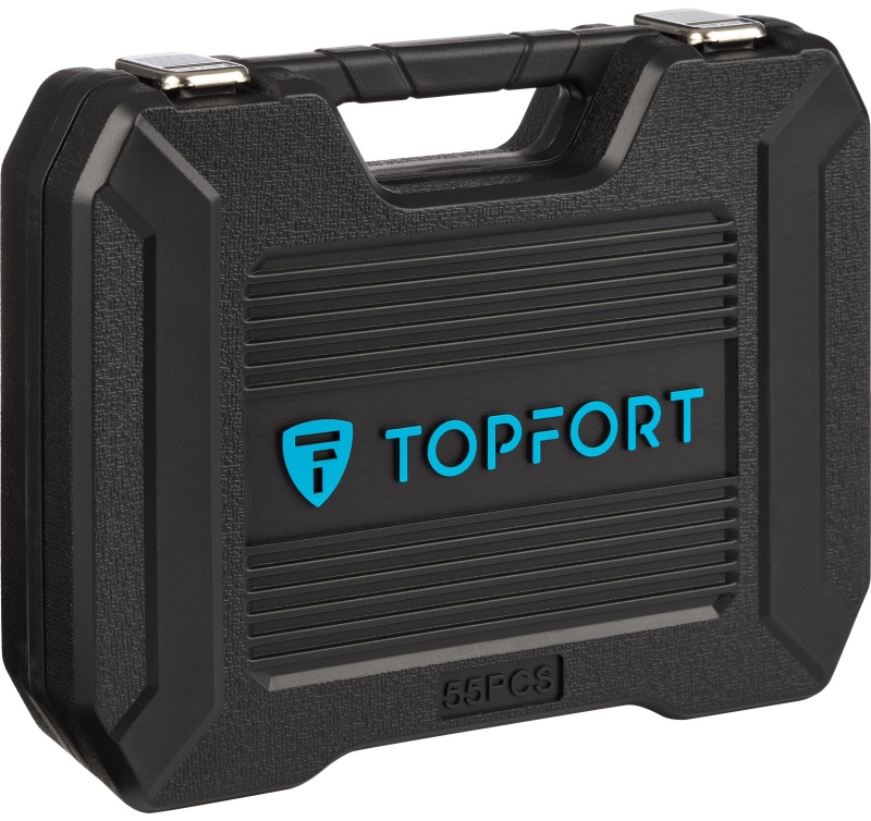 Набор инструмента TOPFORT 56 предметов 1/4 и 1/2