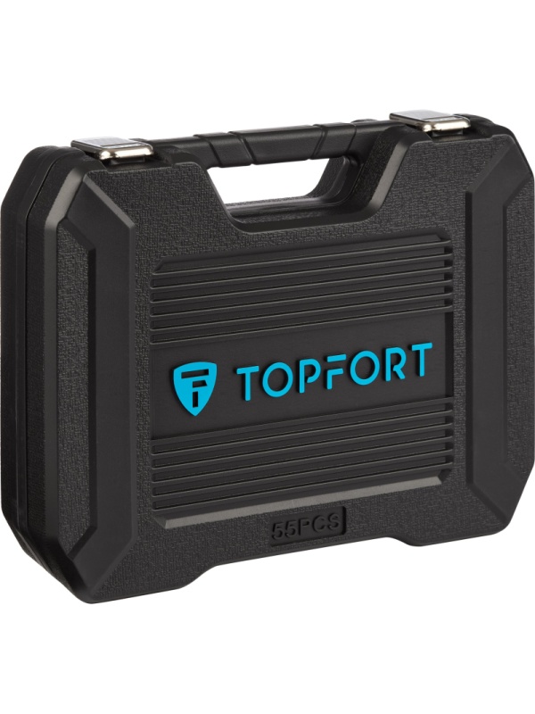 Набор инструмента TOPFORT 56 предметов 1/4 и 1/2
