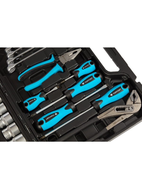 Набор инструмента TOPFORT 56 предметов 1/4 и 1/2