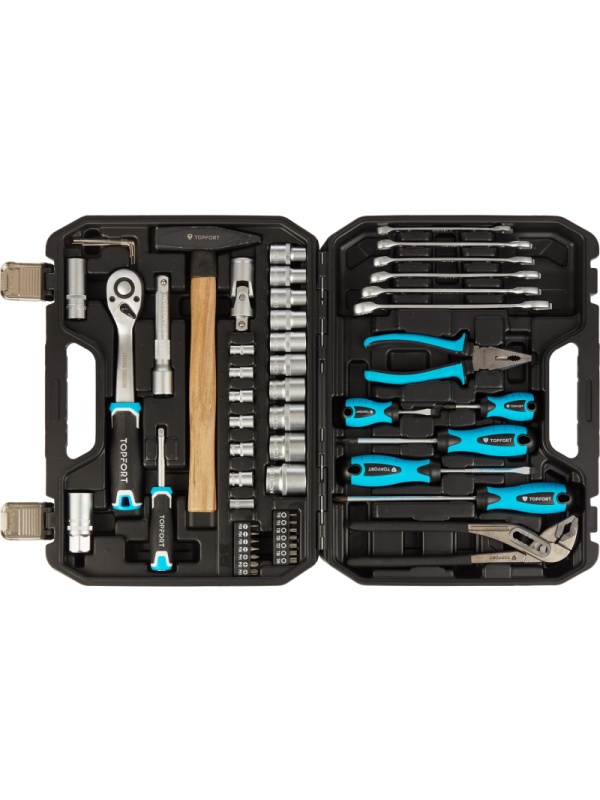 Набор инструмента TOPFORT 56 предметов 1/4 и 1/2