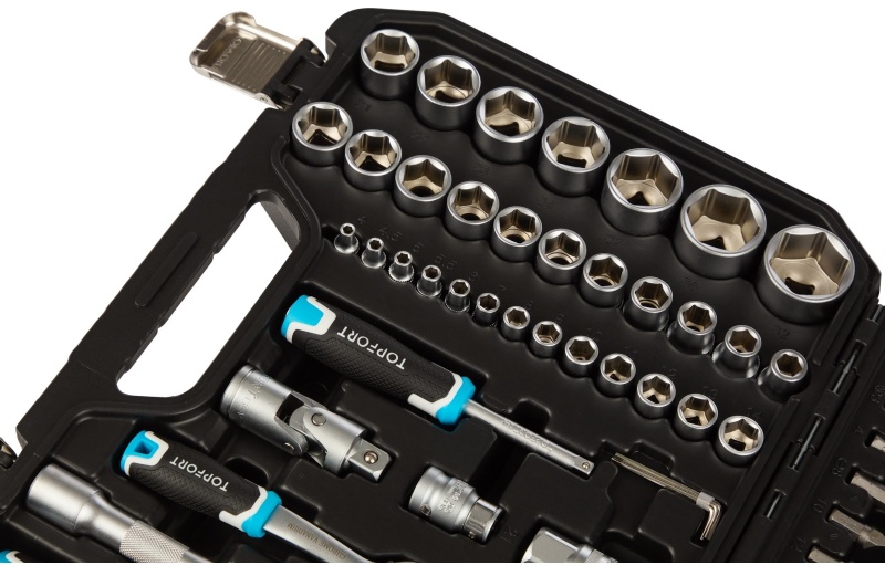 Набор инструмента TOPFORT 94 предметов  1/4 и 1/2