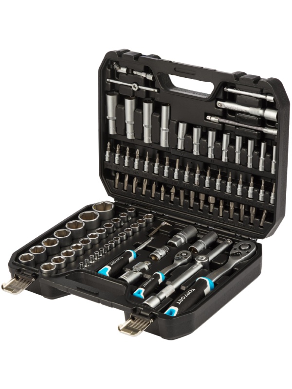 Набор инструмента TOPFORT 94 предметов  1/4 и 1/2