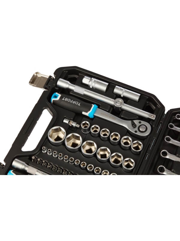 Набор инструмента TOPFORT 82 предметов 1/4 и  1/2