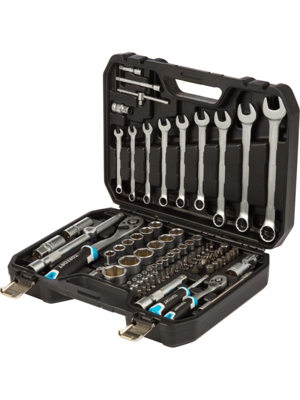 Набор инструмента TOPFORT 82 предметов 1/4 и  1/2