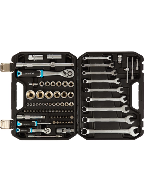 Набор инструмента TOPFORT 82 предметов 1/4 и  1/2