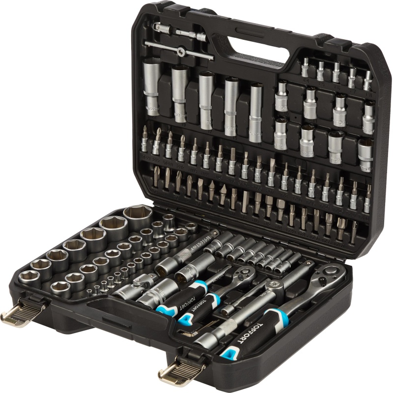 Набор инструмента TOPFORT 110 предметов 1/4 и 1/2