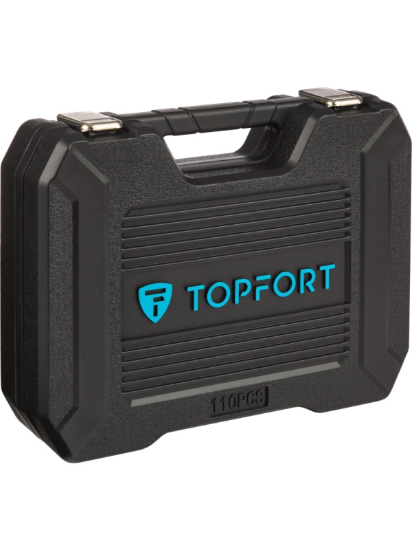 Набор инструмента TOPFORT 110 предметов 1/4 и 1/2
