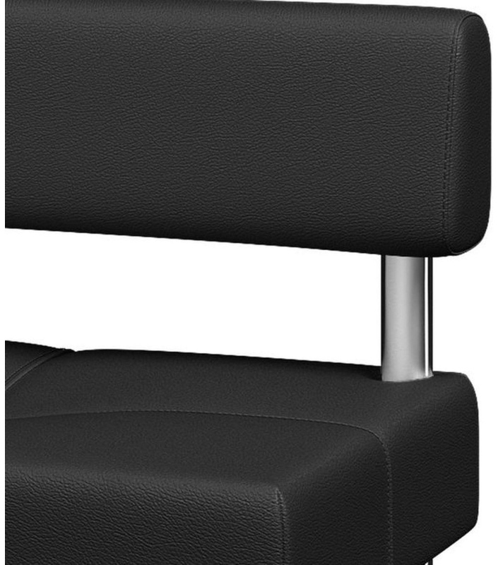 Модуль прямой MV_Комус Мебель Balance 1-мест.(Bu-1) к/з Or.16/Ec.3001 черн