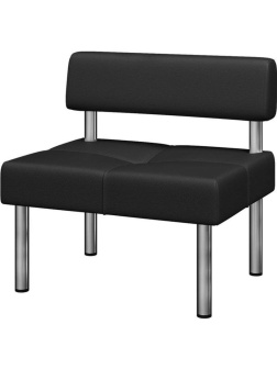 Модуль прямой MV_Комус Мебель Balance 1-мест.(Bu-1) к/з Or.16/Ec.3001 черн