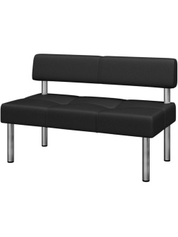 Модуль прямой MV_Комус Мебель Balance 2-мест.(Bu-2) к/з Or.16/Ec.3001 черн