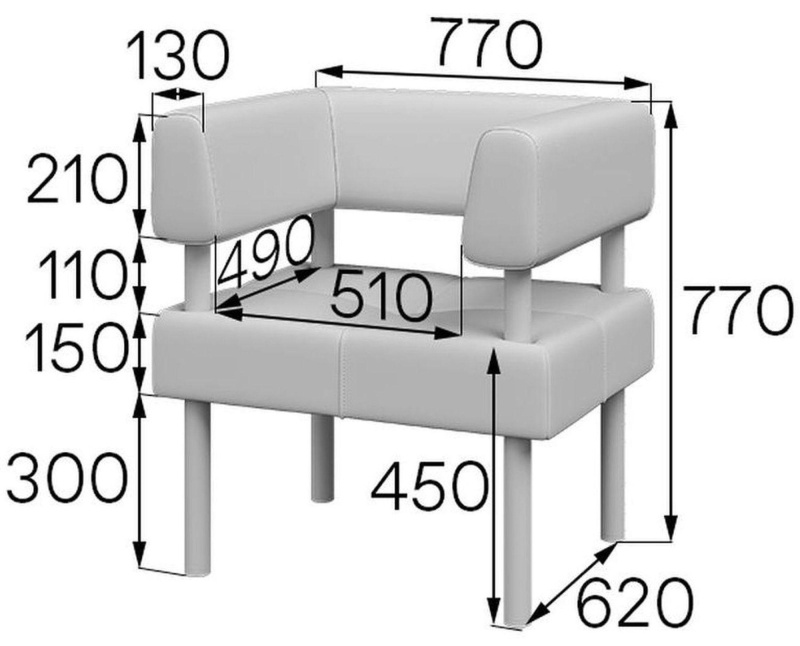 Кресло MV_ Комус Мебель Balance (Bu1-2) к/з Or.16/Ec.3001 черн