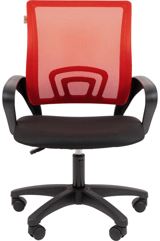 Кресло VT_EСhair-304 (LT) N TC Net ткань черн/сетка красная, пластик