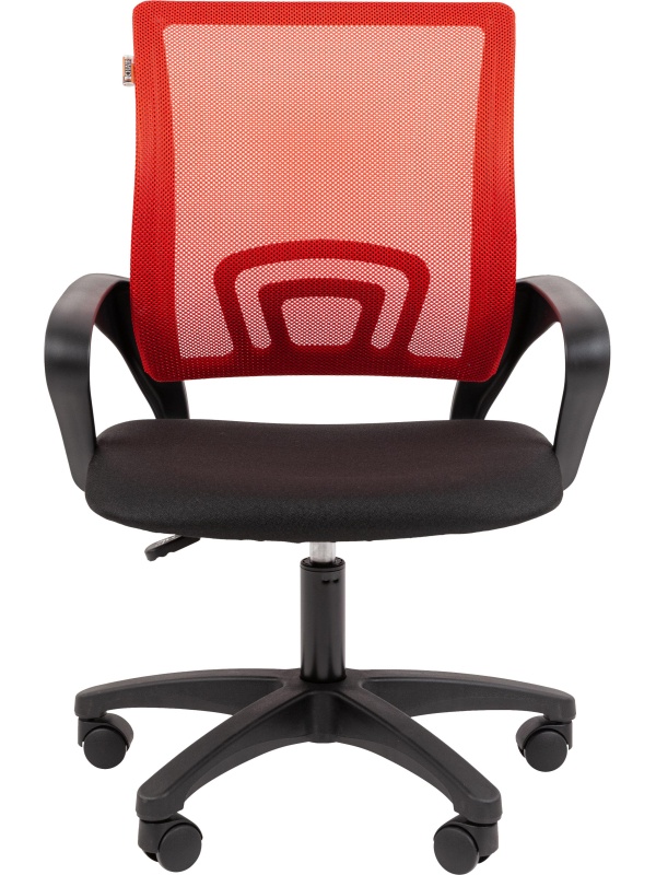 Кресло VT_EСhair-304 (LT) N TC Net ткань черн/сетка красная, пластик