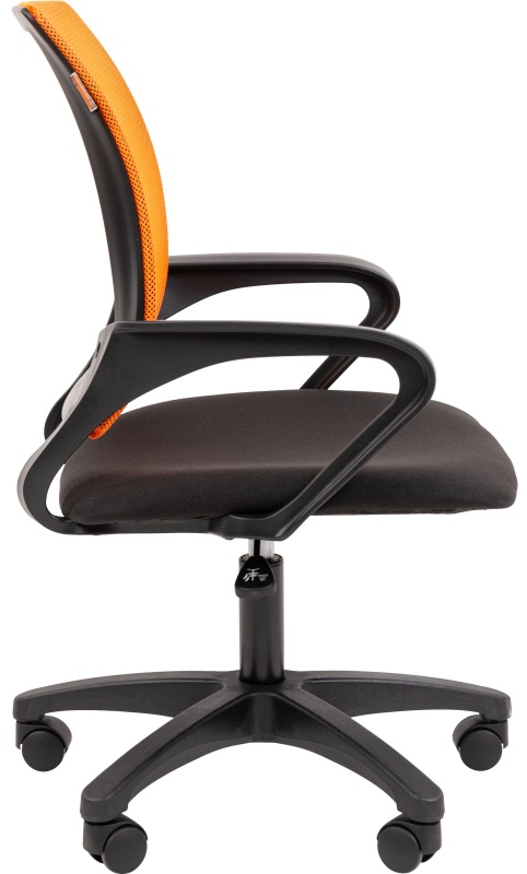 Кресло VT_EСhair-304 (LT) N TC Net ткань черн/сетка оранжевая, пластик