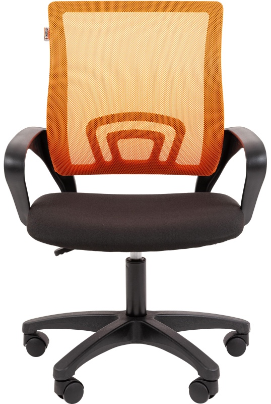 Кресло VT_EСhair-304 (LT) N TC Net ткань черн/сетка оранжевая, пластик