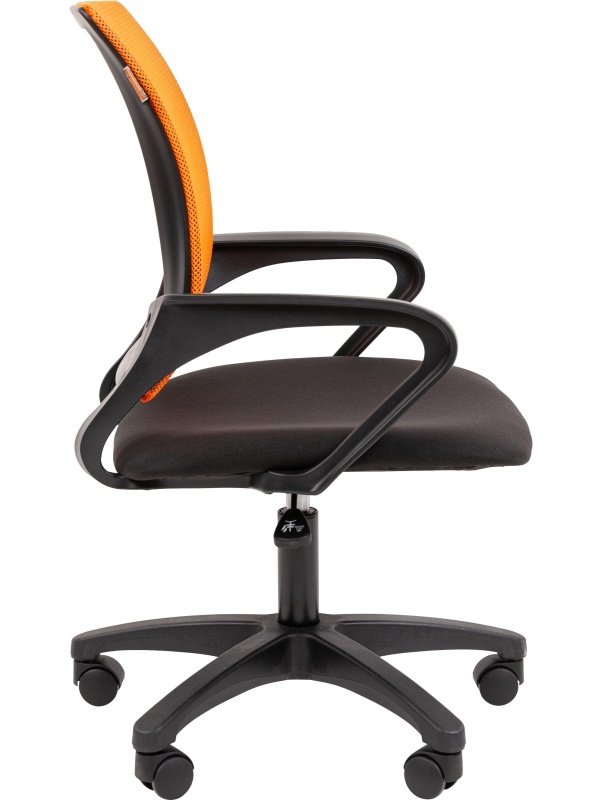 Кресло VT_EСhair-304 (LT) N TC Net ткань черн/сетка оранжевая, пластик