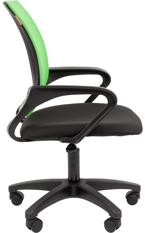 Кресло VT_EСhair-304 (LT) N TC Net ткань черн/сетка св-зеленая, пластик