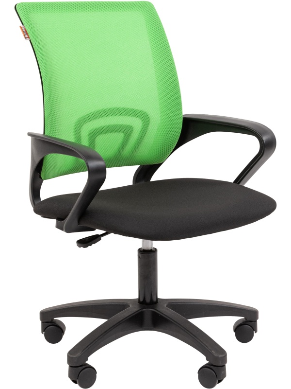 Кресло VT_EСhair-304 (LT) N TC Net ткань черн/сетка св-зеленая, пластик