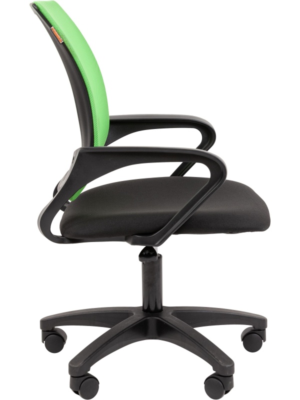 Кресло VT_EСhair-304 (LT) N TC Net ткань черн/сетка св-зеленая, пластик