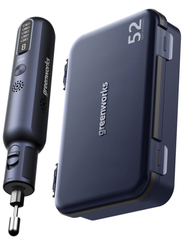 Гравер аккумуляторный Greenworks GPT-8VRT, кейс+оснастка 52 шт. (3200707)