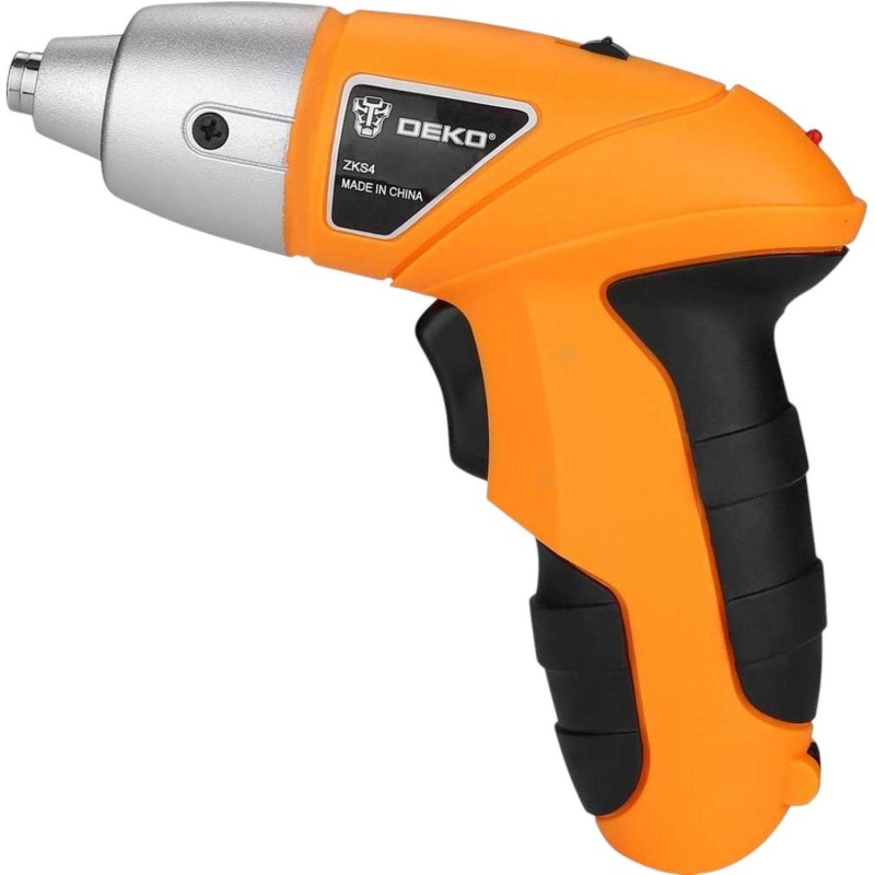 Отвертка аккумуляторная DEKO ZKS4, 4В, с набором оснастки 10 шт (063-4113)