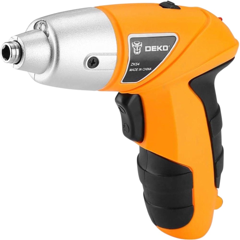 Отвертка аккумуляторная DEKO ZKS4, 4В, с набором оснастки 10 шт (063-4113)