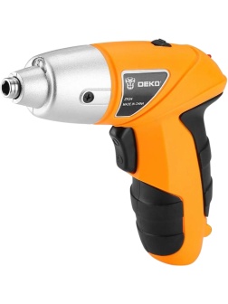 Отвертка аккумуляторная DEKO ZKS4, 4В, с набором оснастки 10 шт (063-4113)