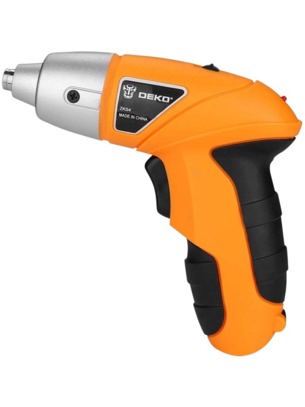 Отвертка аккумуляторная DEKO ZKS4, 4В, с набором оснастки 10 шт (063-4113)