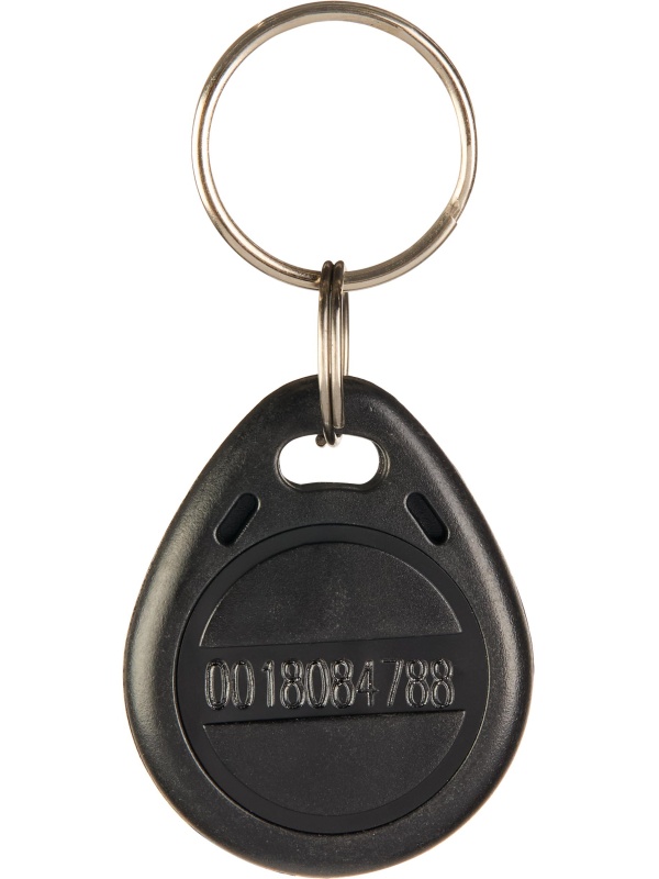 Брелок бесконтактный EM-Marine, чтение, с номером черный (100шт/уп)