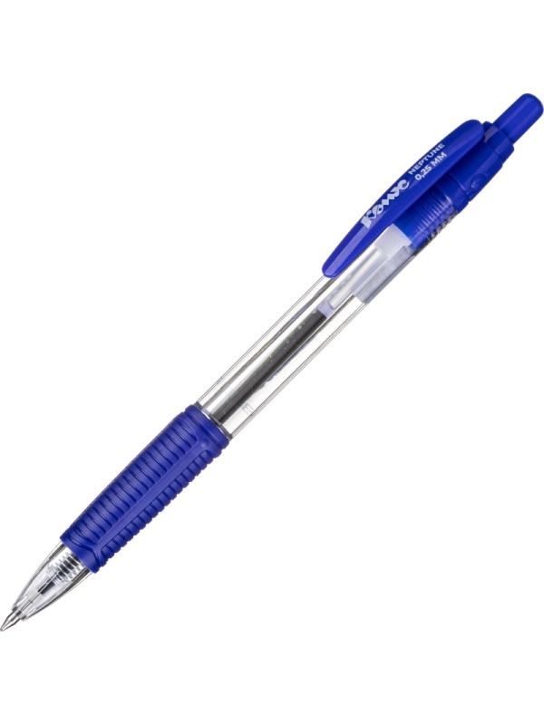 Ручка шариковая автоматическая Комус Neptune, д.ш. 0,5 мм, манж, синяя