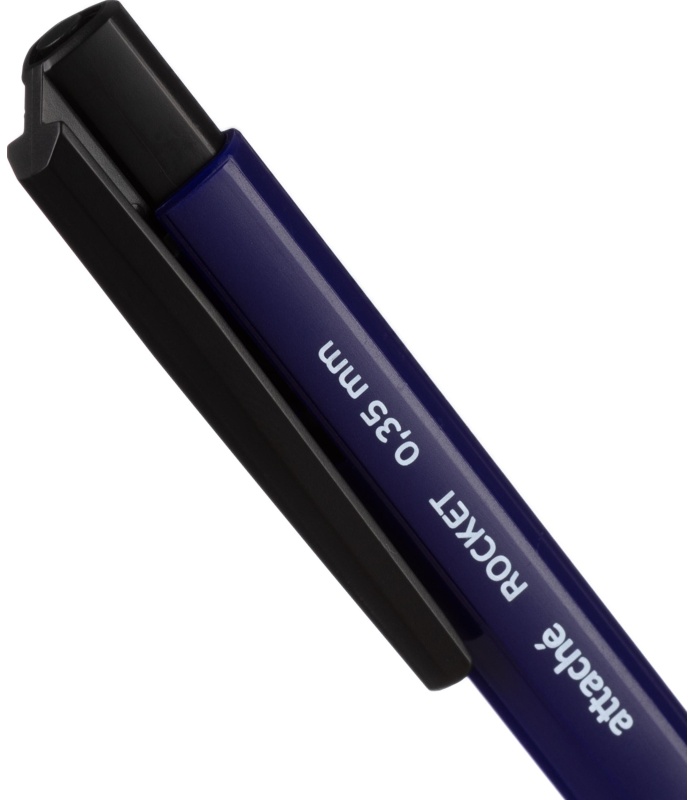 Ручка шариковая автоматическая Attache Rocket, д.ш. 0,5 мм, синяя / 12 шт.