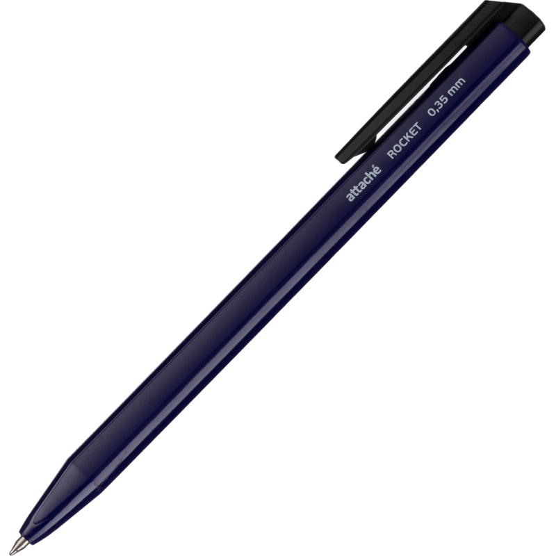 Ручка шариковая автоматическая Attache Rocket, д.ш. 0,5 мм, синяя / 12 шт.