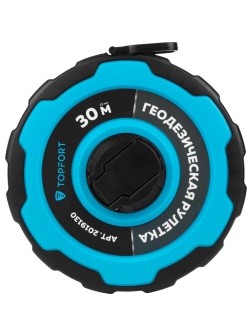 Рулетка геодезическая TOPFORT Master 30 м х 15 мм в прорезин корп (2019130)