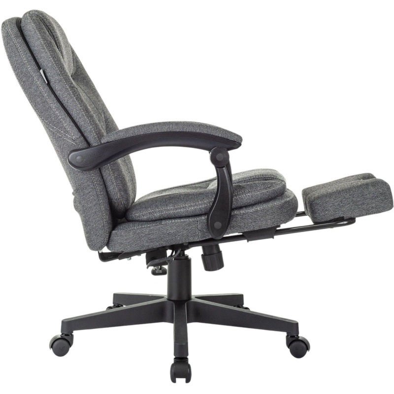 Кресло VB_Бюрократ CH-868MSG-BF серый с подст.для ног черный