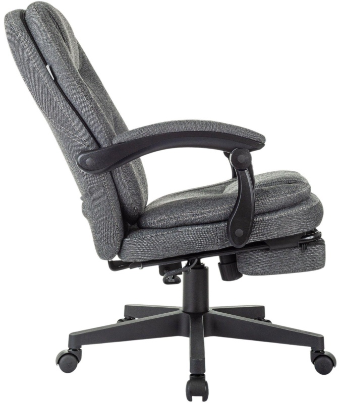 Кресло VB_Бюрократ CH-868MSG-BF серый с подст.для ног черный