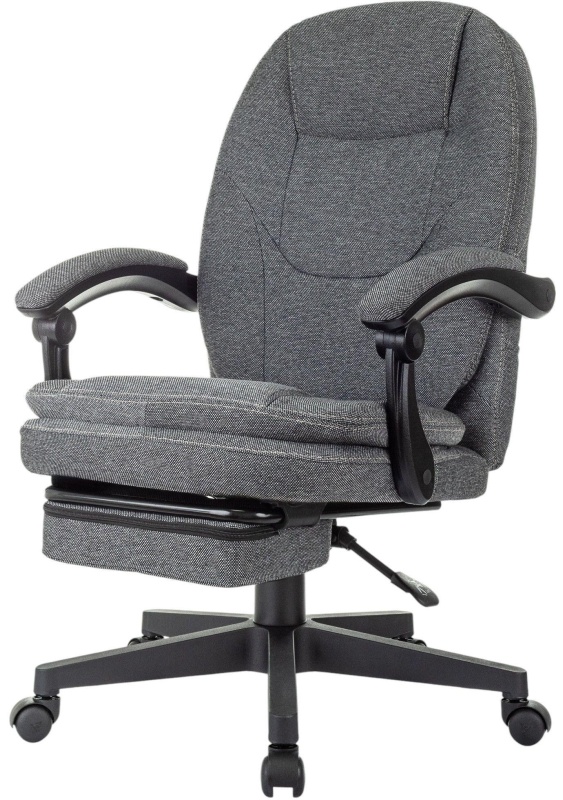 Кресло VB_Бюрократ CH-868MSG-BF серый с подст.для ног черный