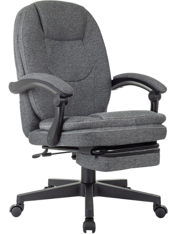 Кресло VB_Бюрократ CH-868MSG-BF серый с подст.для ног черный