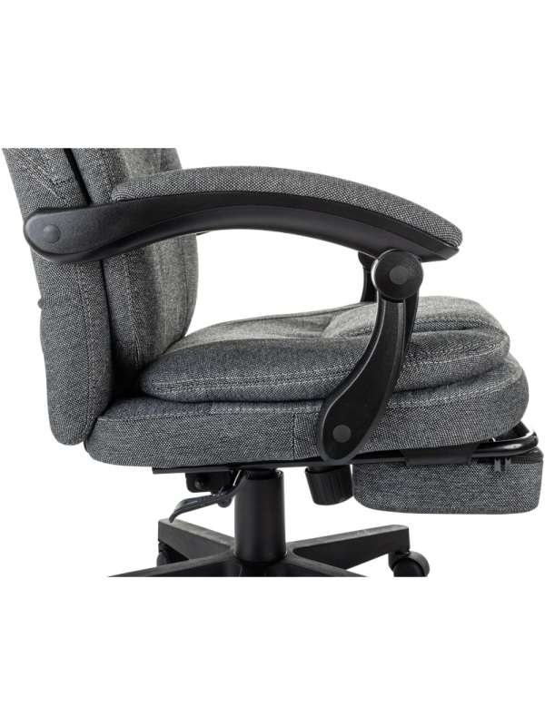 Кресло VB_Бюрократ CH-868MSG-BF серый с подст.для ног черный